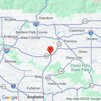 Map to Skyline Dental office in Diamond Bar, CA