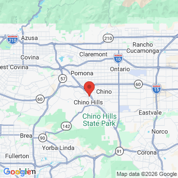 Map to Chino Hills Dental Group office in Chino Hills, CA
