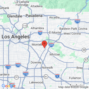Map to PhD Dental of Pico Rivera  office in Pico Rivera, CA