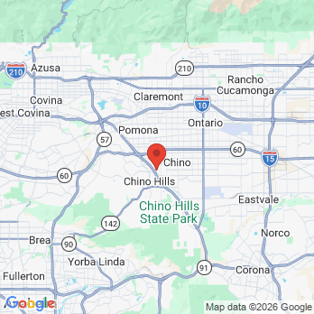 Map to Forrest Dental office in Chino, CA