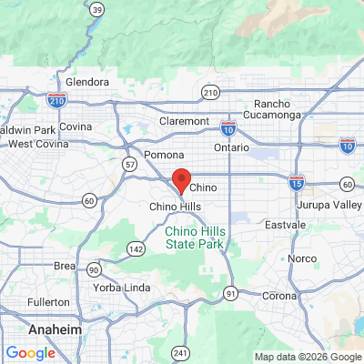 Map to Katy chou dds office in Chino, CA