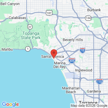 Map to Roya E Levi DDS office in Santa Monica, CA