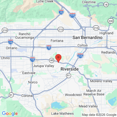 Map to  office in Riverside, CA