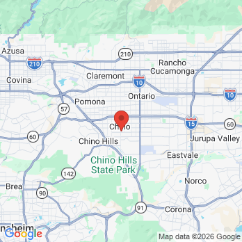 Map to Central Dental Care office in Chino, CA
