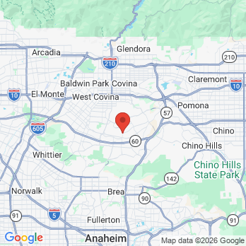 Map to SmyLife Dental  office in West Covina, CA