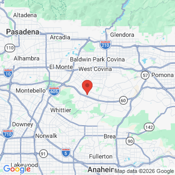 Map to Bliss Dental office in Hacienda Heights, CA