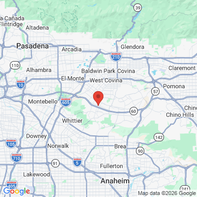 Map to Bliss Dental office in Hacienda Heights, CA