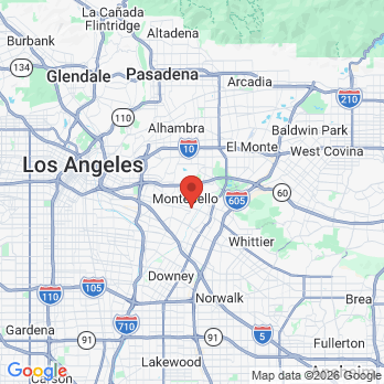 Map to Montebello Family Dental office in Montebello, CA