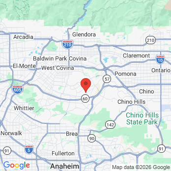 Map to Dental Arts Practice office in Walnut, CA