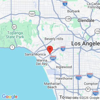 Map to Le Chic Dentist office in Los Angeles, CA