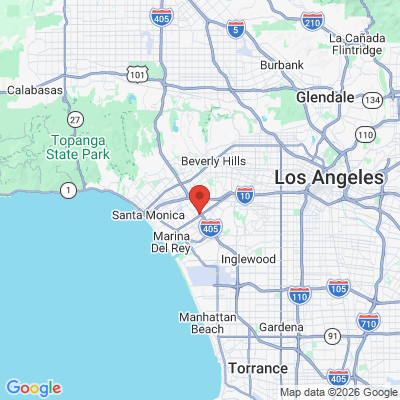 Map to Le Chic Dentist office in Los Angeles, CA