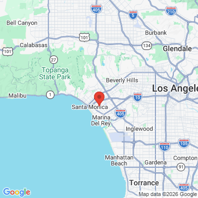 Map to Fuller Smiles Santa Monica office in Santa Monica, CA