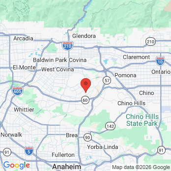 Map to Valley Dental office in Walnut, CA
