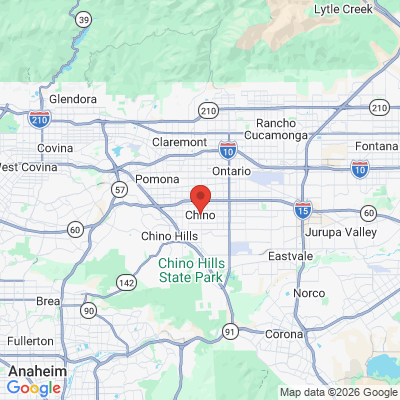 Map to  office in Chino, CA