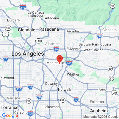 Map to  office in Montebello, CA