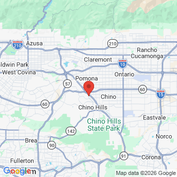 Map to Crossroads Family Dental office in Chino Hills, CA