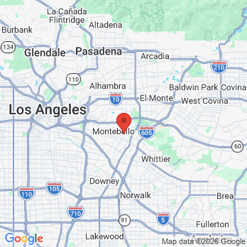 Map to Montebello Children's Dentistry office in Montebello, CA
