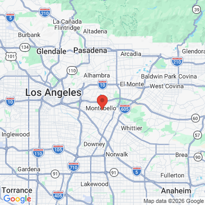 Map to  office in Montebello, CA