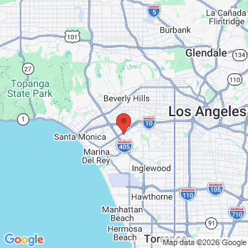 Map to Kaufman Dentistry office in Culver City, CA