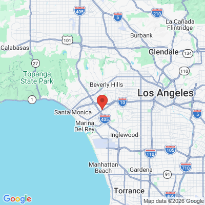 Map to venice family dentistry office in Los Angeles, CA