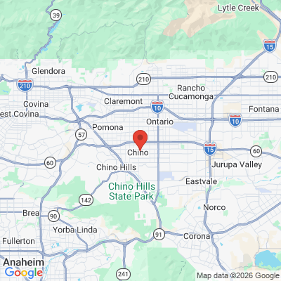 Map to  office in Chino, CA