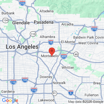 Map to Shahen Ghazarian Dental Care office in Montebello, CA
