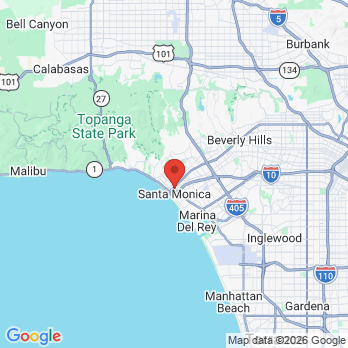 Map to Ryan C. Wallace, D.D.S. office in Santa Monica, CA