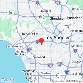 Map to Comfort Dental Center office in Los Angeles, CA