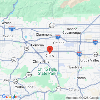 Map to Rakesh patel dds office in Chino, CA