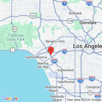 Map to Pasha Dental Group office in Los Angeles, CA