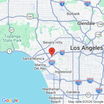 Map to Culver Village Dental office in Culver City, CA