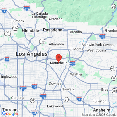 Map to  office in Montebello, CA