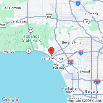Map to Heart Centered Dentistry office in Santa Monica, CA