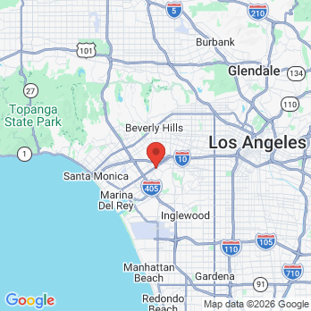 Map to Dental Studio office in Culver City, CA