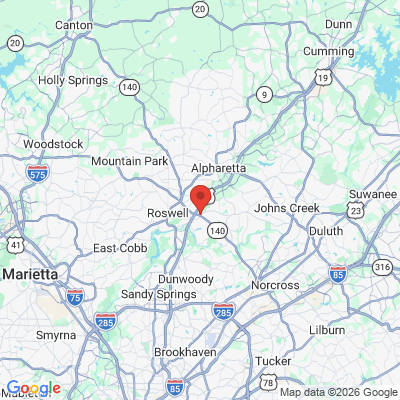 Map to  office in Roswell, GA