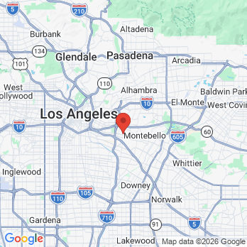 Map to Edwin Barzallo, DDS office in Los Angeles, CA
