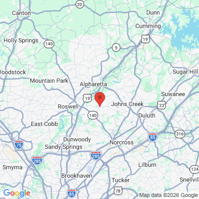 Map to  office in Johns Creek, GA