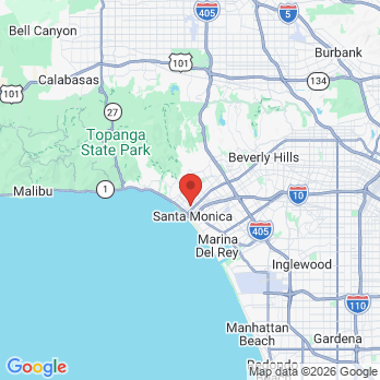 Map to Holistic Health Dental Solutions office in Santa Monica, CA