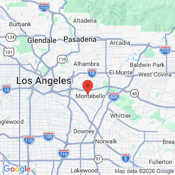 Map to Dr. Jonathan Lee, DDS office in Montebello, CA