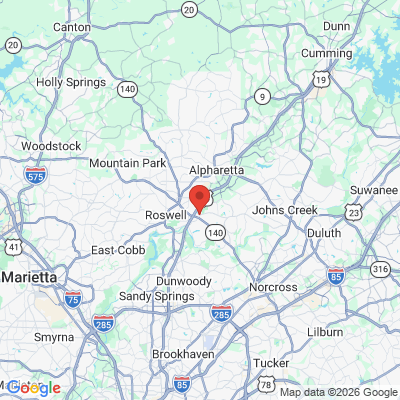 Map to  office in Roswell, GA