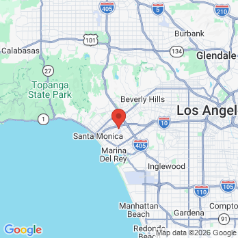 Map to Dr. Lilly Koeff, DDS office in Santa Monica, CA