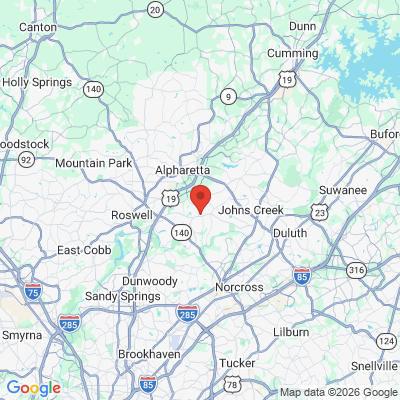 Map to  office in Johns Creek, GA