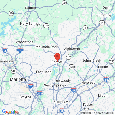 Map to  office in Roswell, GA
