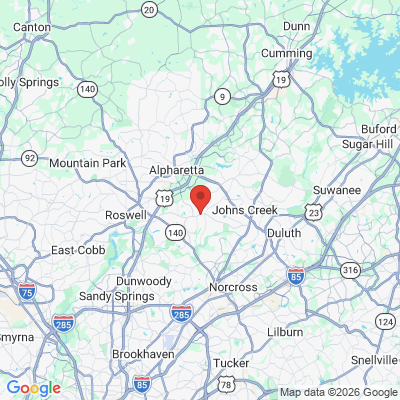 Map to  office in Johns Creek, GA
