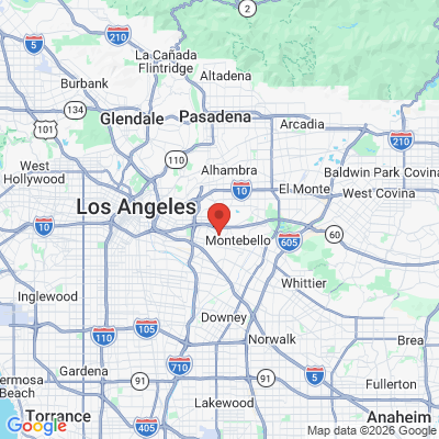 Map to montebello dental group office in Montebello, CA