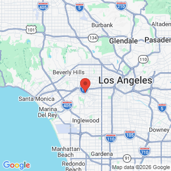 Map to La Brea Family Dental office in Los Angeles, CA