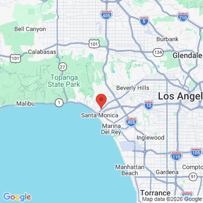 Map to David Yoshimaru, DDS office in Santa Monica, CA
