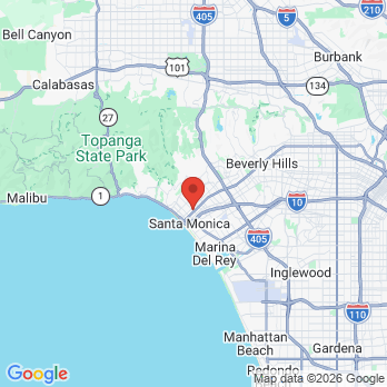 Map to Cosmetic Dental Care of Santa Monica office in Santa Monica, CA