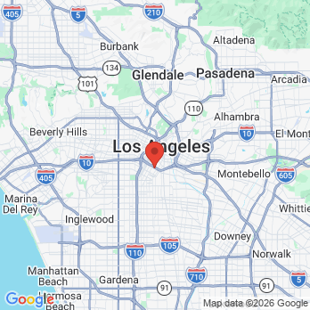 Map to Washington Dental  office in Los Angeles, CA