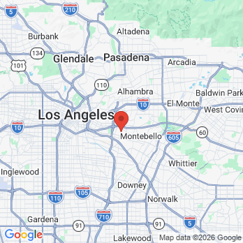 Map to LA Implants Dental Group office in los angeles, CA